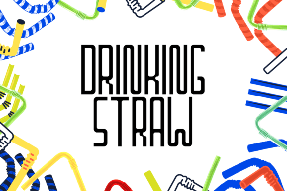 Add Retro Personality with the Drinking Straw Display Font
