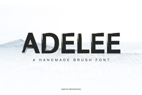 Adelee: A Handwritten Display Font for Web Design