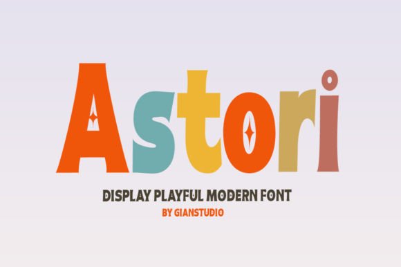 Astori: A Playful Display Font for Small Business Branding