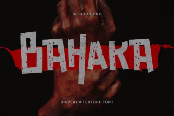 Bahaka, a Distressed Display Font with Real Texture