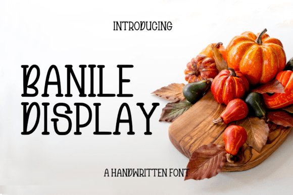 Banile: A Handwritten Display Font for Digital Creatives