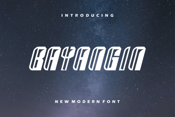Bayangin: A Sporty Modern Display Font for Campaign Creatives
