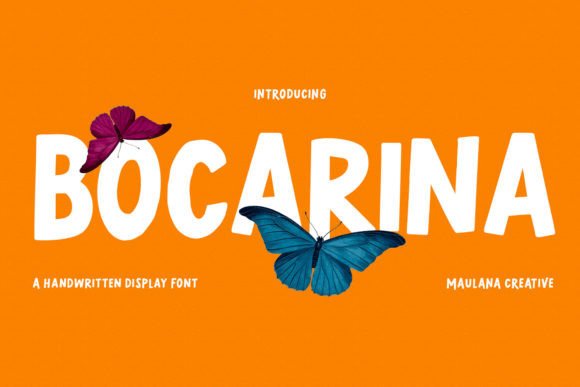 Bocarina: A Bouncy Display Typeface for Editorial Design