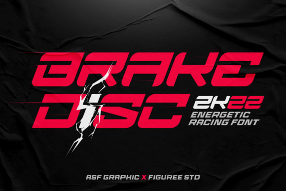 Brake Disc: An Energetic Racing Font for Digital Campaigns