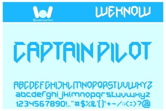 Captain Pilot: A Sleek Techno Font for Brand Identity