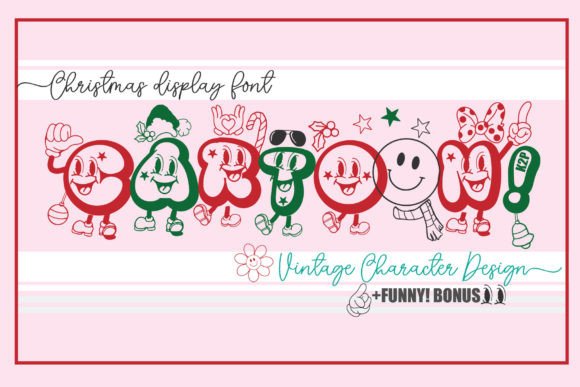 Christmas Cartoon: A Playful Display Font for the Holidays