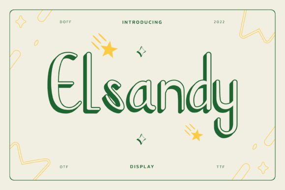 Elsandy: A Fresh Organic Handwritten Font for Handmade Goods