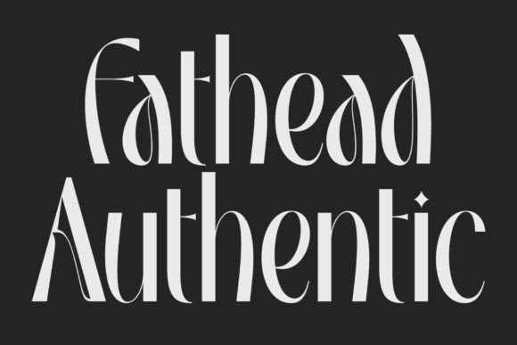Fathead Authentic: A Display Typeface for Modern Publishing