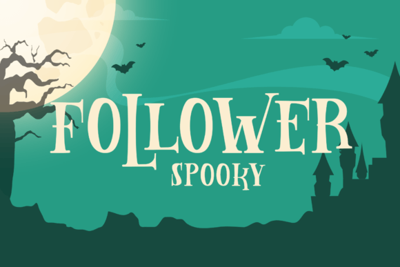 Follower Spooky: A Spooky Display Font for Business Branding
