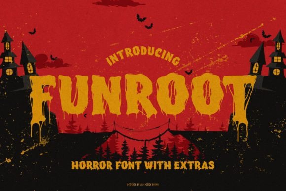 Funroot Font: Spooky Yet Fun Typeface for Makers