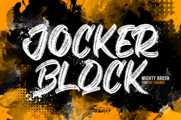 Jocker Block Brush Font for Makers and Sellers