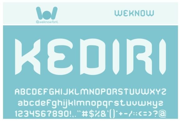 Kediri: A Joyful Display Font for Modern Web Design