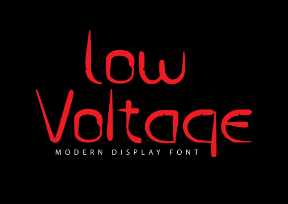Low Voltage: A Modern Display Font for Creative Makers