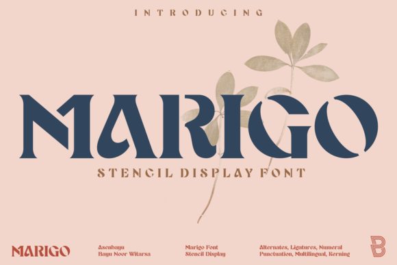 Marigo: A Semi-Serif Display Font with Unique Personality