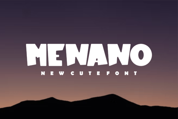 Menano: A Chubby Display Font That Makes Handmade Products Shine