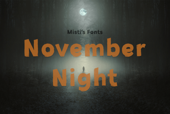 November Night: Edgy Display Typeface for Branding