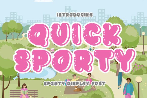 Quick Sporty: A Modern Display Typeface for Bold Marketing