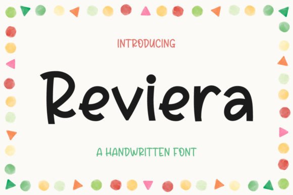Reviera Font: A Handwritten Typeface for Editorial Work