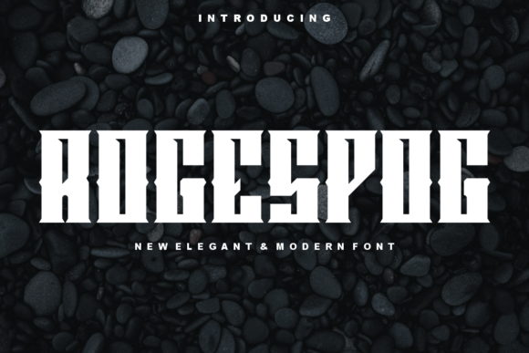 Rogespog: A Modern Display Font for Bold Digital Brands