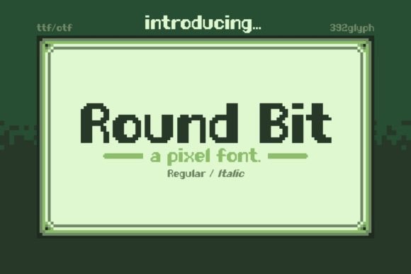 Round Bit: A Pixel Display Font That Earns Instant Attention