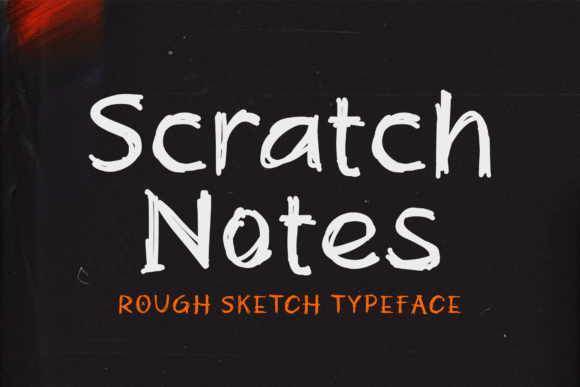 Scratch Note: A Handcrafted Display Font for Web Designers