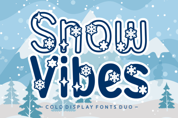 Snow Vibes: A Festive Display Font for Winter Branding