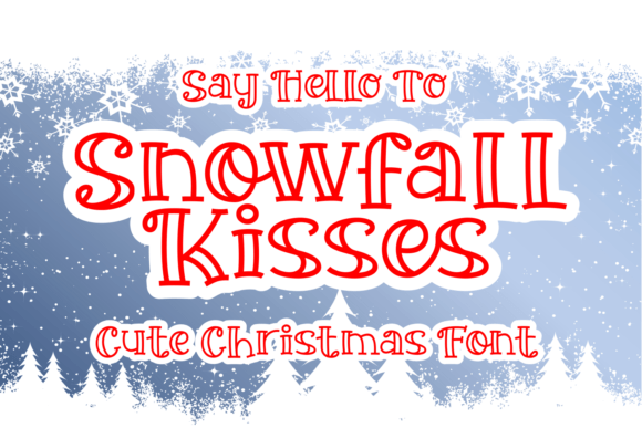 Snowfall Kisses: A Display Font for Cozy Brand Storytelling