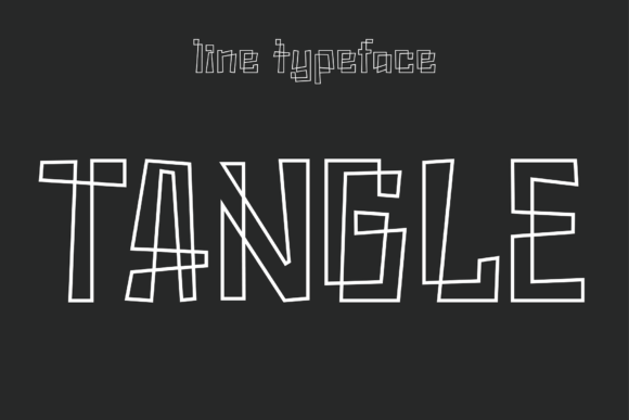 Tangle: A Line Art Typeface With Editorial Soul