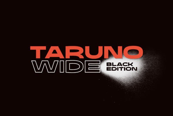 Taruno Wide Black: A Bold Display Font That Commands Attention
