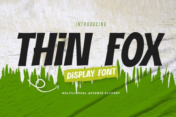 Thin Fox Display Font: Classy Texture for Digital Branding