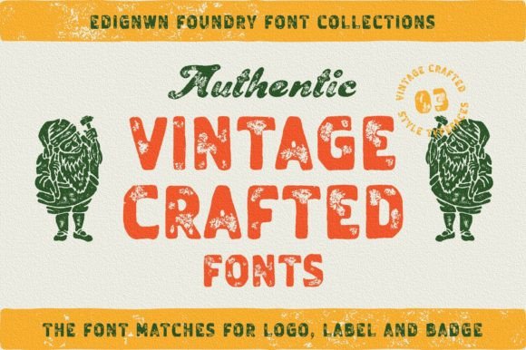 Vintage Crafted: A Retro Display Font That Makes Handmade Products Shine
